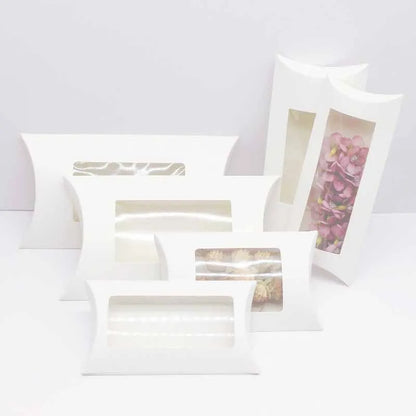 Caja de Almohada para Regalo con Ventanas (10 Piezas)