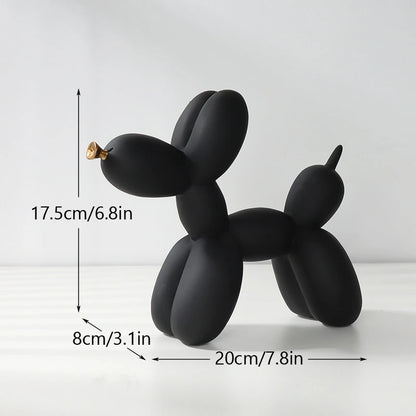 Figuritas de Perro de Globo Nórdico NORTHEUINS - Accesorios de Decoración de Resina para el Hogar