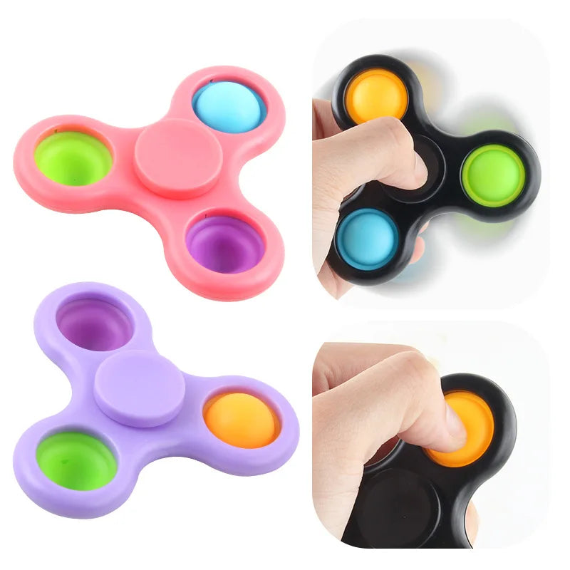 Spinner multicolor para aliviar el estrés, juguete de descompresión, regalo para niños y niñas, novedad