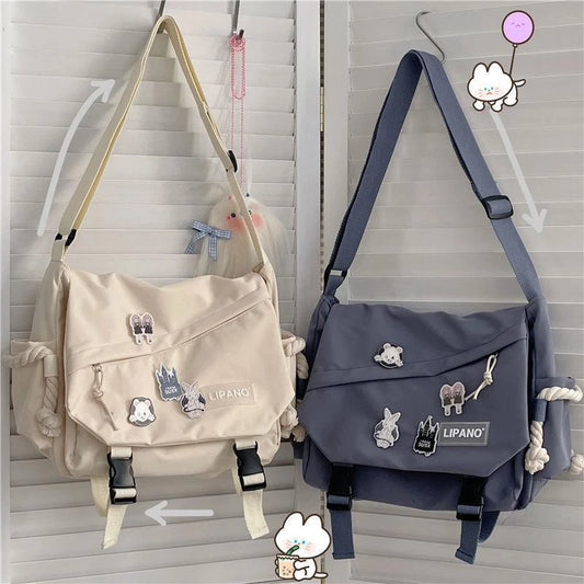 Bolso Bandolera de Nylon  – Gran Capacidad, Retro y Versátil