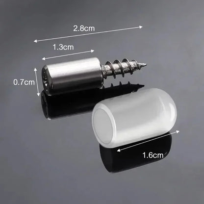 50/4 Sets de Tornillos Autoperforantes con Mangas de Goma – Soporte para Laminado, Armarios y Muebles Antideslizante