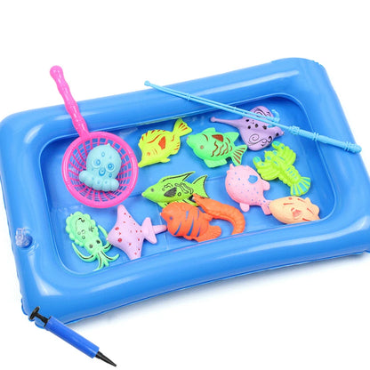 Set de Juguetes de Pesca para Niños - Juego Acuático Magnético con Varas y Peces