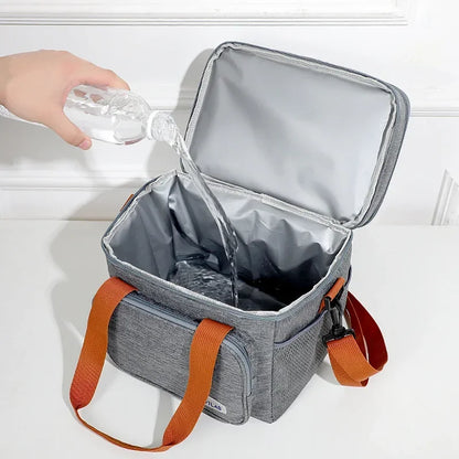 Bolsa Térmica Portátil para Almuerzo | Bolsa Isotérmica para Picnic, Enfriadora de Comida, Resistente al Agua, con Correa para Hombro