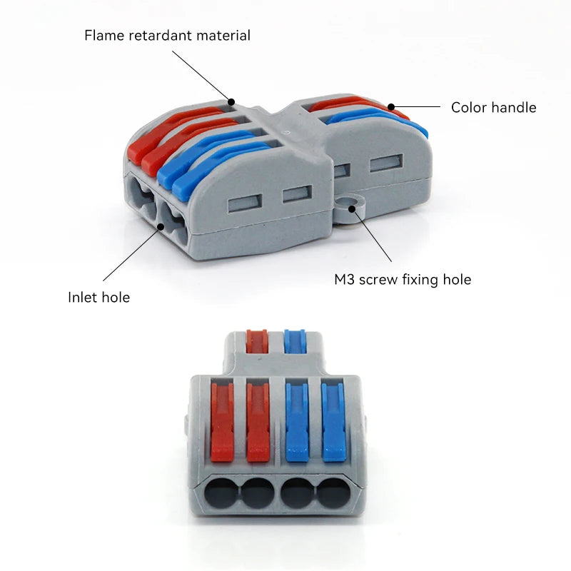 Conectores Eléctricos Rápidos 1 en Múltiples Salidas - Universal Compact Splitter (1/5/10 PCS)