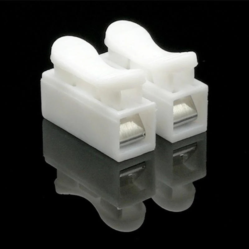 Conectores de Cable Rápidos sin Soldadura 1P 2P - 20/50 Piezas | Bloque Terminal sin Tornillo