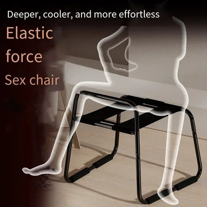 Silla Love para Parejas - Mobiliario Erótico Portátil, Banco Elástico para Posiciones Sexuales, Soporta hasta 300 Libras