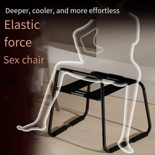 Silla Love para Parejas - Mobiliario Erótico Portátil, Banco Elástico para Posiciones Sexuales, Soporta hasta 300 Libras