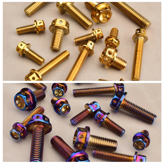 Tornillos Hexagonales de Acero Inoxidable 304 con Recubrimiento de Titanio - M4, M5, M6, M8, M10