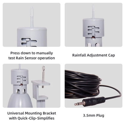 Sensor de Lluvia Mini Automático para Interruptor de Riego – Optimiza el Riego de tu Jardín