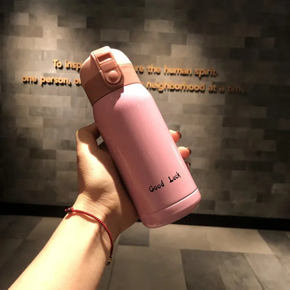 Mini Termo Portátil Cute Goodluck - Pequeño y Creativo, Botella de Agua de Bolsillo con Aislamiento, 1 o 2 Piezas