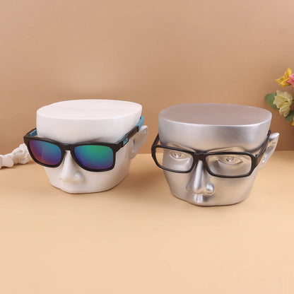 Cabeza de Maniquí de resina para exhibición de gafas de sol, modelo de tienda física, accesorio para estudio fotográfico