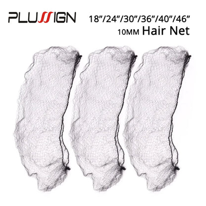 Red de nailon para el cabello, herramienta de peinado para moño, color negro, Beige y marrón, 5Mm, 20 piezas