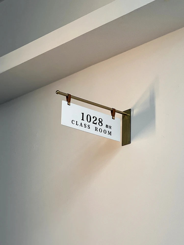 Letrero Personalizado para Sala de Negocios, Aula, Oficina y Sala de Conferencias, Placa de Puerta a Medida