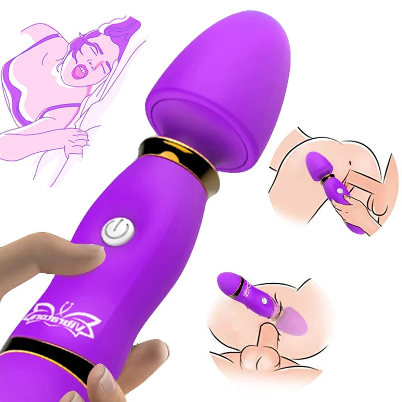 Vibrador Multiusos Anal y Punto G con Modos de Vibración para Estimulación Clitoriana y Masaje Erótico – Juguete Sexual Unisex