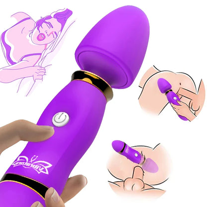 Vibrador Multiusos Anal y Punto G con Modos de Vibración para Estimulación Clitoriana y Masaje Erótico – Juguete Sexual Unisex