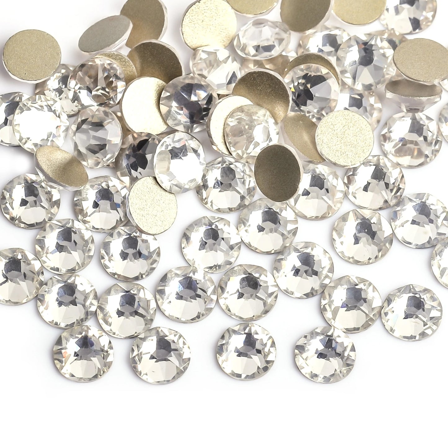 2088 SS16,SS20,SS30 Diamantes de imitación sin fijación por calor 8 grandes 8 pequeños Cristal AB parte posterior plana piedras de decoración de diamantes de imitación de cristal