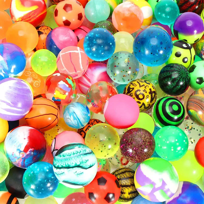Set de Pelotas de Goma Elástica 30MM – Bouncing Balls en Colores Surtidos, Ideal para Sorpresas y Máquinas Expendedoras