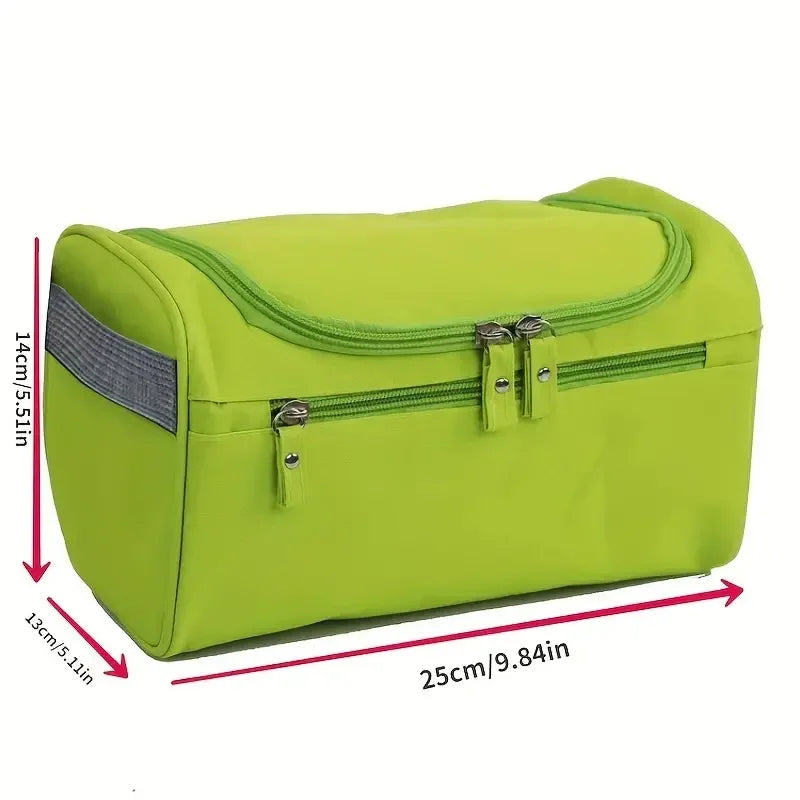 Neceser de Viaje Impermeable para Hombres y Mujeres: Organizador Portátil de Cosméticos con Gancho y Cremallera
