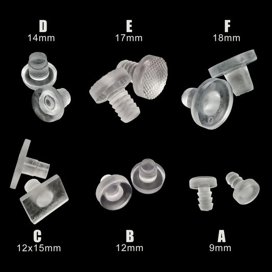 24X Almohadillas Deslizantes Transparentes de Goma Suave para Muebles Patas de Sillas y Mesas, Protectores Antiruido para Piso