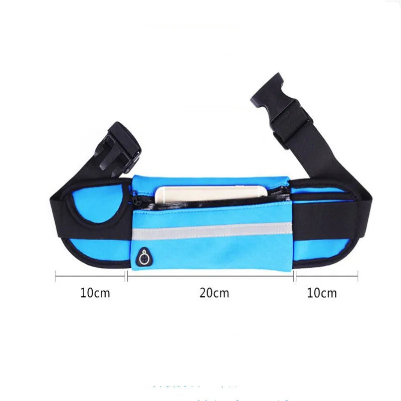 Cinturón Deportivo para Hombres y Mujeres - Fanny Pack para Maratón, Running y Actividades al Aire Libre con Botella de Agua y Compartimento para Teléfono