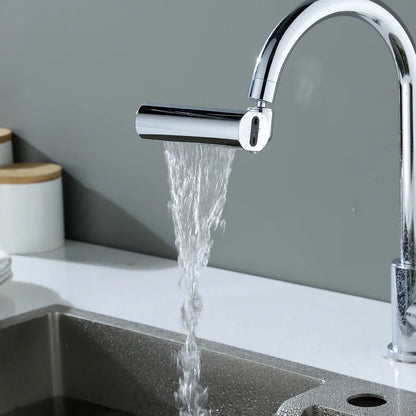 Adaptador de Grifo de Cocina con Cascada Presurizada - 4 Modos y Boquilla Giratoria 720° para Ahorro de Agua