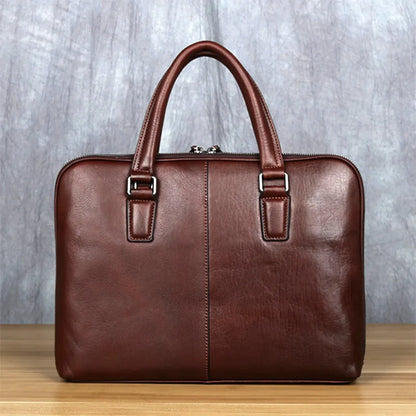 Maletín Vintage de Cuero para Hombres – Elegancia Casual y Profesional