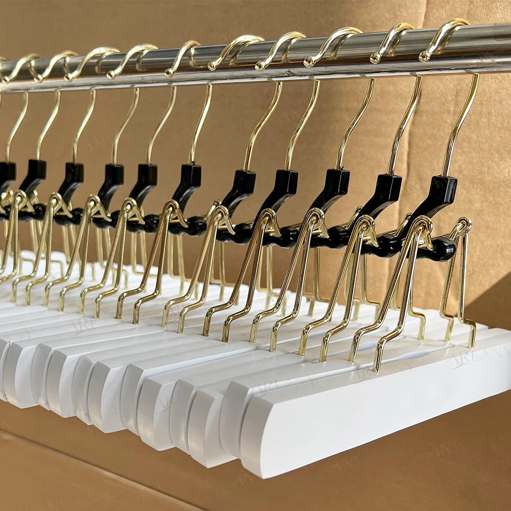 ARLANY-colgador de extensiones de pelo de madera, soporte de almacenamiento de doble cara para postizos, pantalones, percha para ropa, portador de pantalones, soporte para peluca