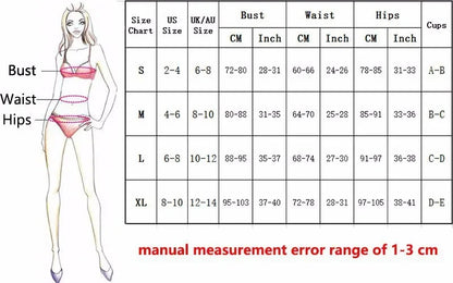 Bikini Alto Sexy para Mujeres | Traje de Baño de Dos Piezas de Verano, Espalda Descubierta, V-cuello en Negro