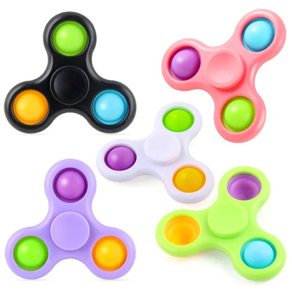 Spinner multicolor para aliviar el estrés, juguete de descompresión, regalo para niños y niñas, novedad