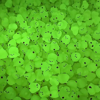 Figuritas Miniaturas de Pollitos Fluorescentes 10-30PCS, Accesorios de Jardín de Hadas y Decoración de Micro Paisajes