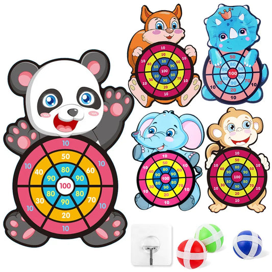 Juego de Dardos Montessori para Niños – Tablero de Dardos con Pelotas Adhesivas, Ideal para Niños y Niñas de 4 a 6 Años
