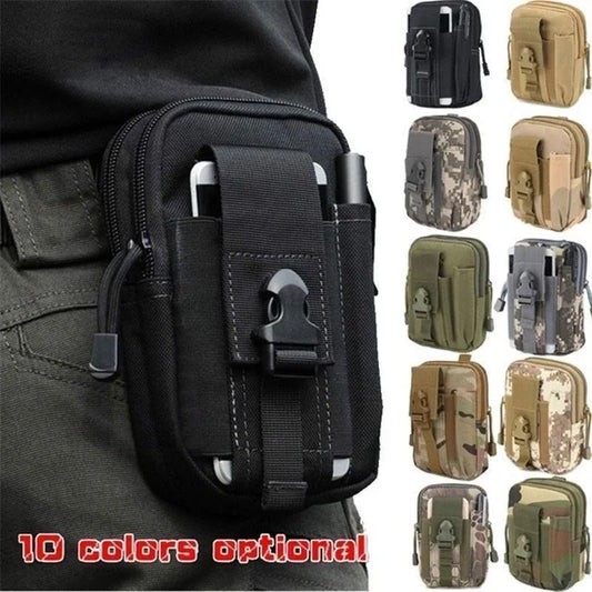 Bolsa de Cintura para Teléfono Móvil: Impermeable, Nylon Multifuncional, Bolsa Casual para Hombre