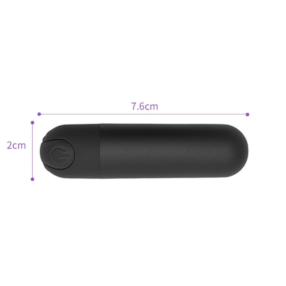 Vibrador de Bala Anal USB Recargable | Estimulador Potente de 10 Velocidades | Juguete Erótico para Hombres y Mujeres | Masajeador Sexual para Adultos