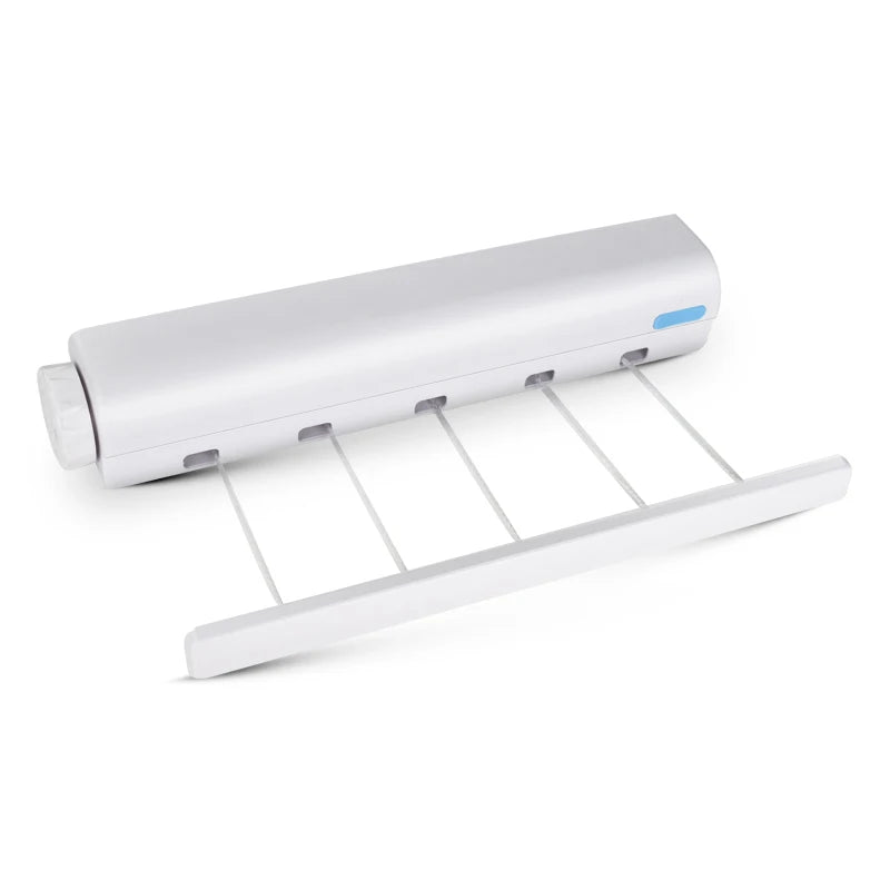 Tendedero Retráctil de Pared para Interior - Secador de Ropa Invisible, Ideal para Baño y Espacios Reducidos