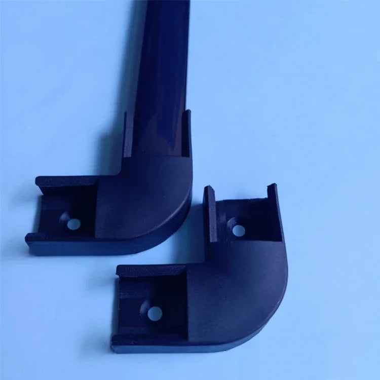 Perfil de Aluminio en Forma V/YW/U de 0.5m para Tira LED, Soporte de Canal, Cubierta DIY en Acabado Negro/Plata, Tiras de Canal de Cubierta Lechosa/Negra