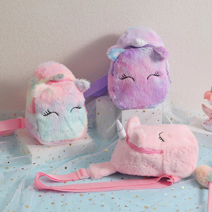 Mochila Infantil de Unicornio | Bolsa Cruzada y Estuche para Niñas | Diseño Lindo y Funcional