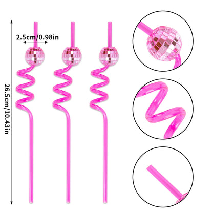 Mini Sombreros de Vaquera con Purpurina - Set de 5 Piezas para Decoraciones de Fiesta de Discoteca