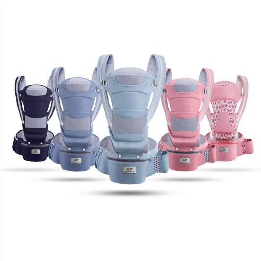 Nuevo Portabebés Ergonómico 3 en 1 para Bebés de 0 a 48 Meses - Asiento de Cadera, Envoltura Frontal y Marsupio Ergonómico
