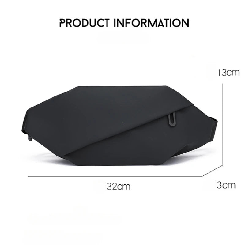 Bolso de Cintura para Hombre - Fanny Pack Minimalista para Deportes y Running, Resistente al Agua y Estilo Crossbody