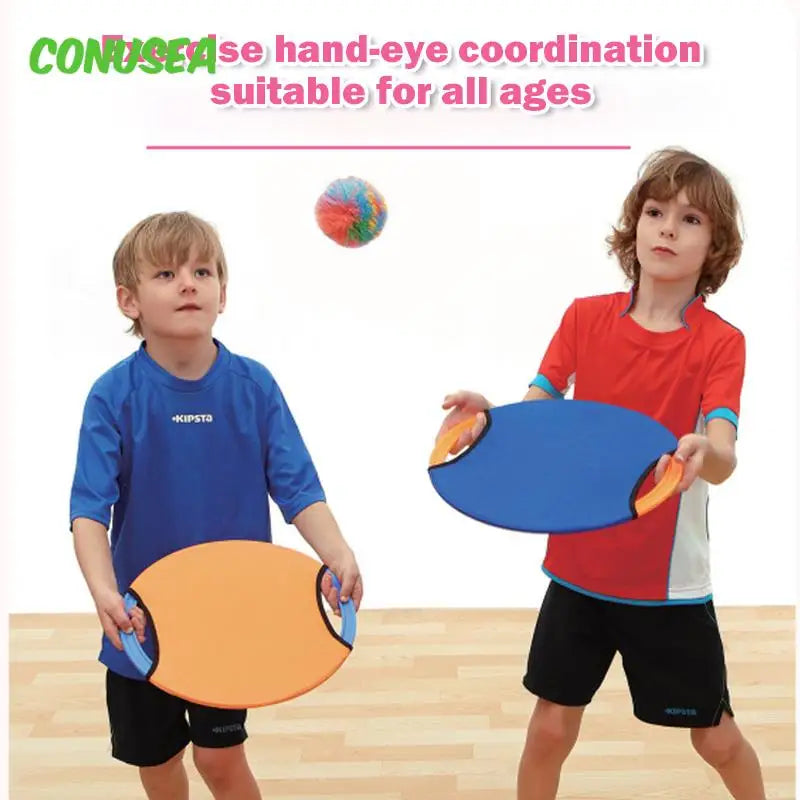 Juguetes de Lanzar y Atrapar para Niños - Juego Sensorial al Aire Libre, Anillo Rebotador con Pelota Elástica