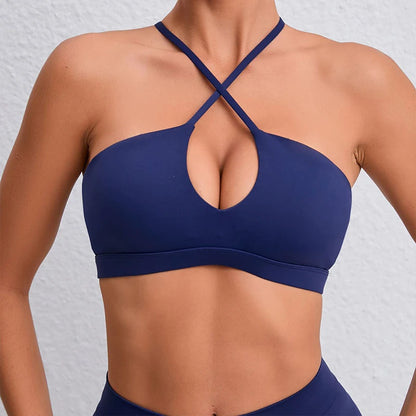 Top Deportivo Hearuisav para Mujer | Sujetador Deportivo de Yoga y Fitness con Diseño Cruzado, Elástico y Transpirable