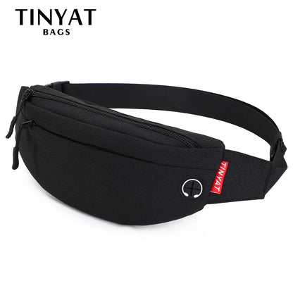 Bolso de Cintura de Gran Capacidad para Hombre – Bolsa Casual de Nylon Impermeable con Funciones Antirrobo