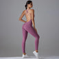 Bodycon Enterizo Deportivo Sin Espalda para Mujer - Push-Up, Yoga y Fitness