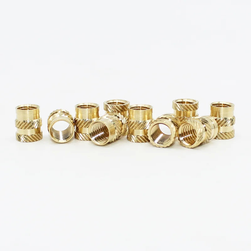 Tuercas de Inserción de Latón para Impresoras 3D | M2, M3, M4, M5, M6 | Molding Térmico y Doble Inyección