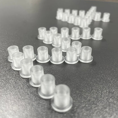 M4 M5 Tuercas de Acrílico Transparentes para Instalación de Letras de Canal, Montaje con Pernos de Acero Inoxidable, 500 piezas en Stock
