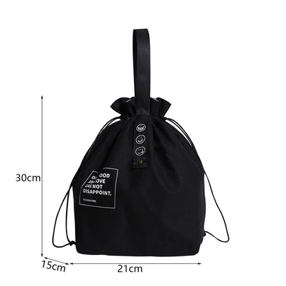 Bolsa Bento de Lona para Almuerzo, Bolsa Portátil para Picnic, Escuela y Almacenaje de Comida