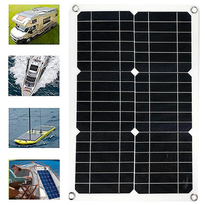 Panel Solar de 40W-1200W con Controlador de Carga y Puertos USB - Ideal para Camping y Actividades al Aire Libre