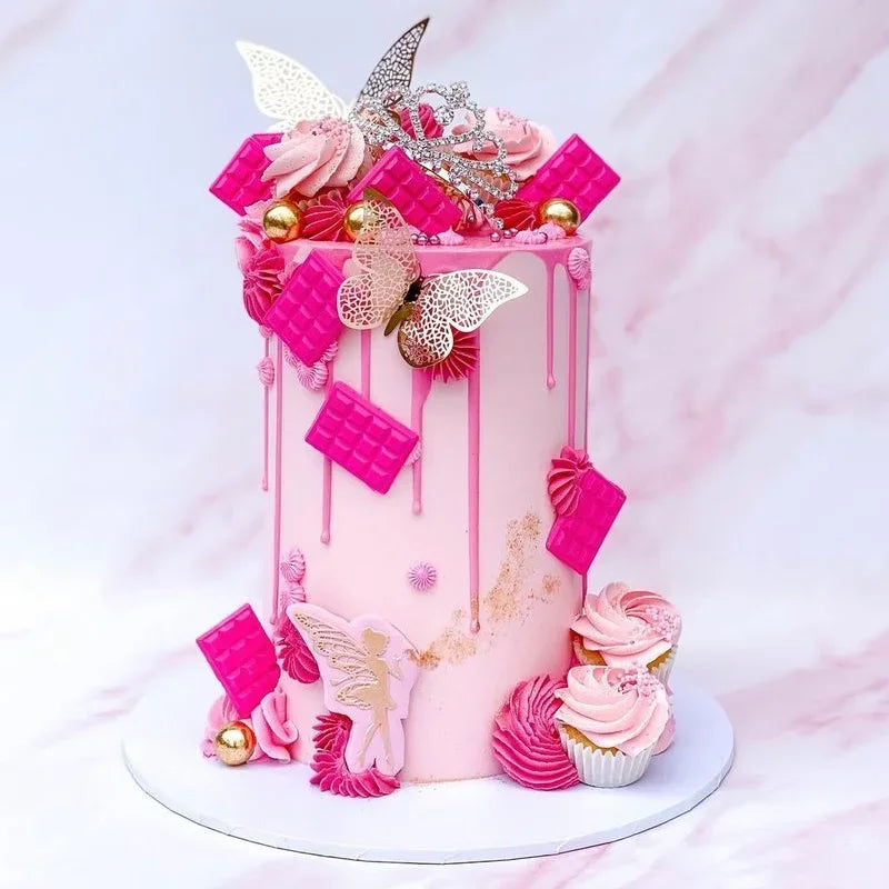 12 Piezas de Decoración para Pastel en Forma de Mariposas  - Toppers para Pastel de Cumpleaños, Bodas y Baby Showers