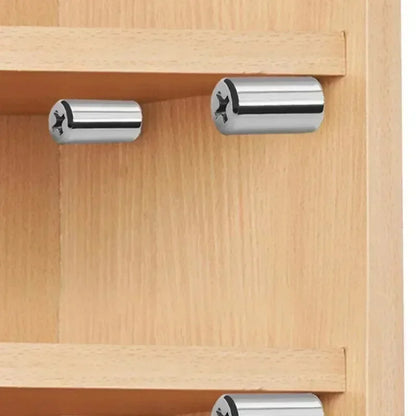 50/4 Sets de Tornillos Autoperforantes con Mangas de Goma – Soporte para Laminado, Armarios y Muebles Antideslizante
