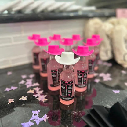 Mini Sombreros de Vaquero para Despedida de Soltera - Set de 10 Piezas para Decoración de Bebidas y Regalos Nupciales